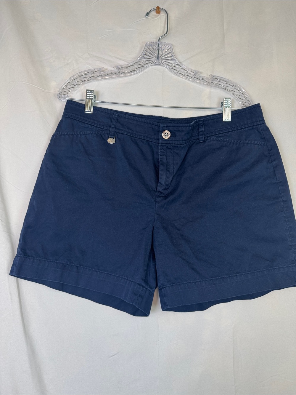 Ralph Lauren Navy Cotton Bermuda Shorts